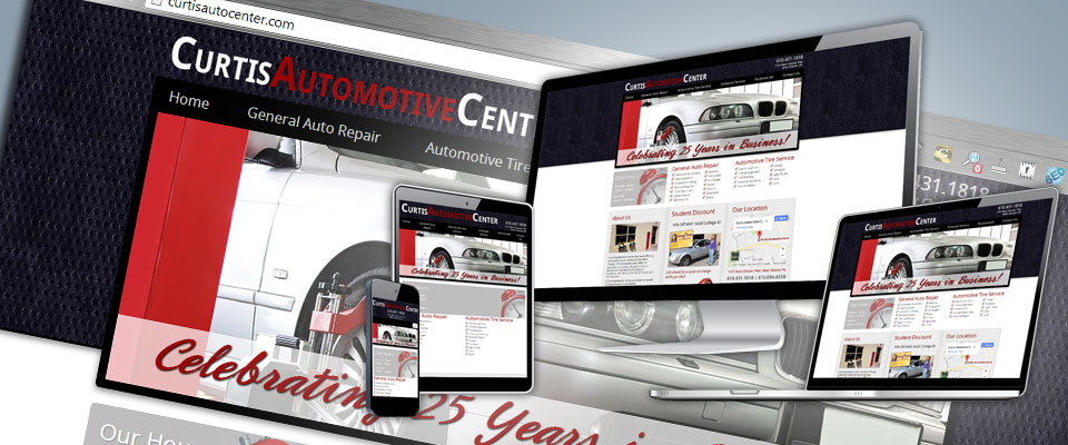 Curtis Automotive Center responsive screen resolution demo
