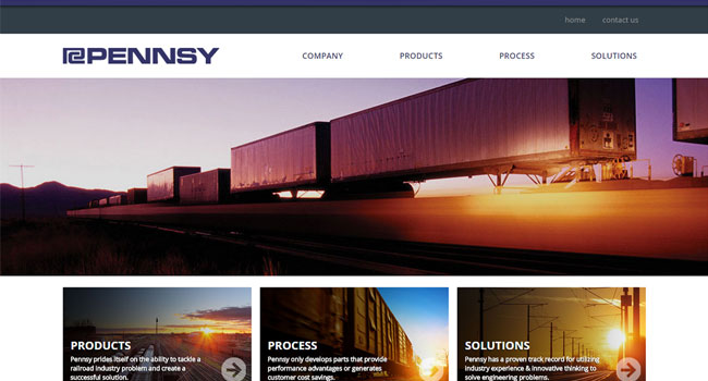 Pennsy home page screenshot