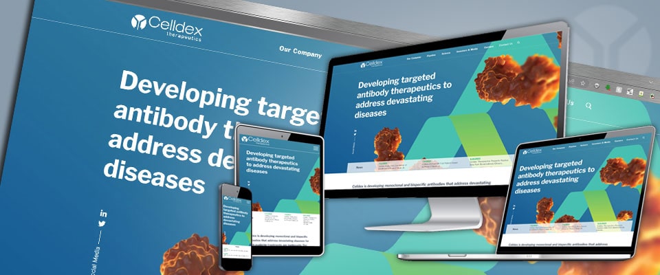 Celldex Therapeutics responsive sreen resolution demo